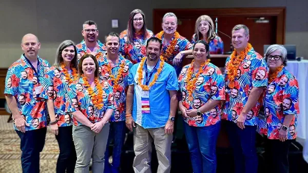 Conference attendees and staff