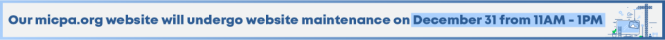 251222 Maintenance Banner - Website Website maintenance on December 31