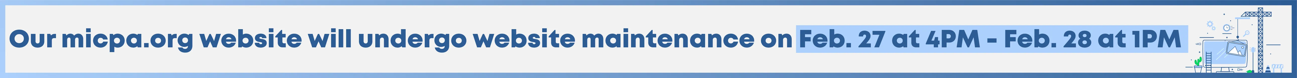 260217 Maintenance Banner - Website Website Maintenance